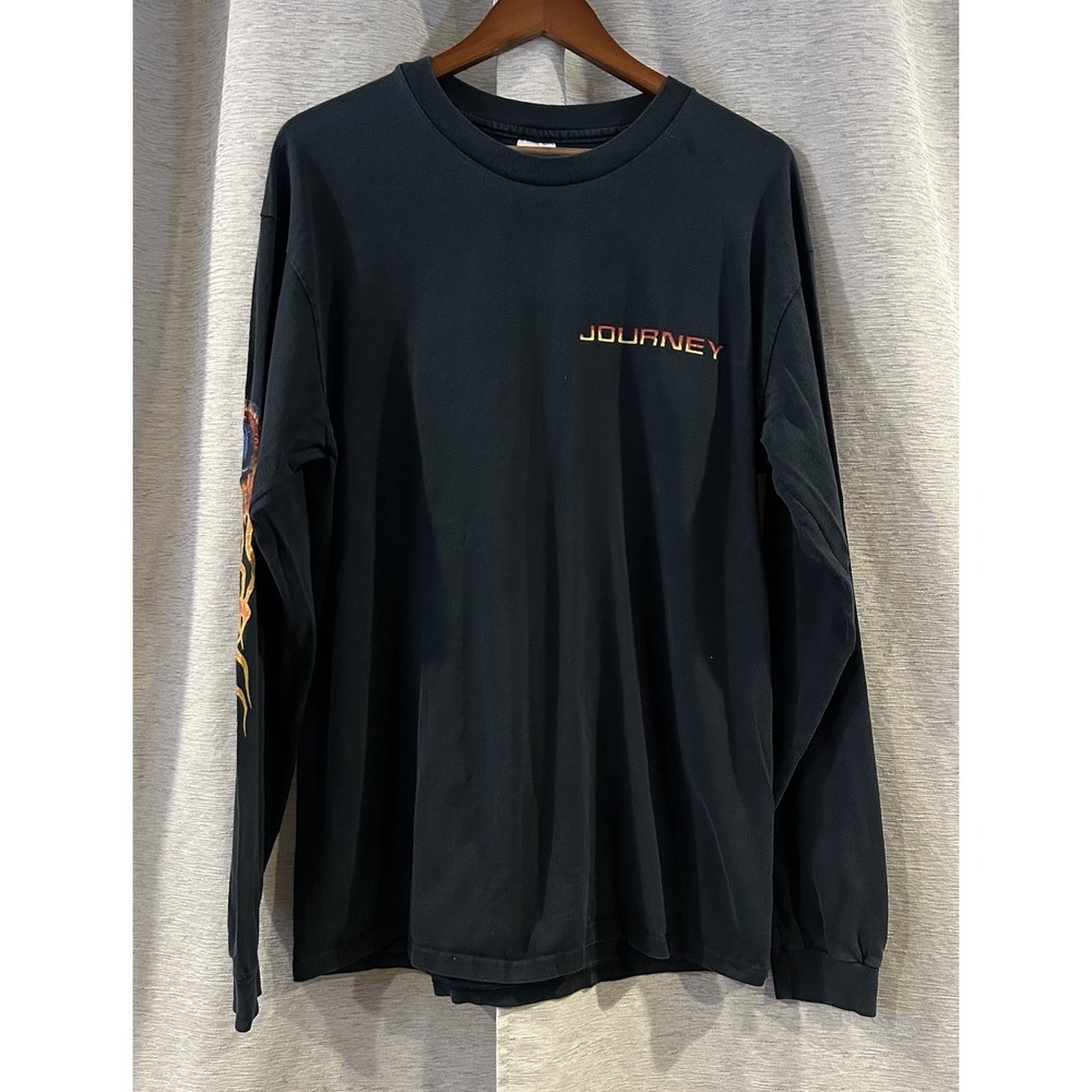 Vintage‎ Journey Band Black Anvil Long Sleeve T-shirt Size XL
